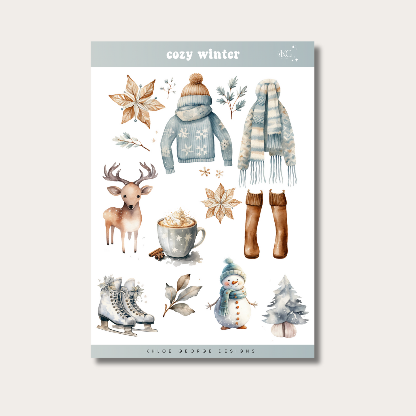 *Oops* Cozy Winter Sticker Sheet