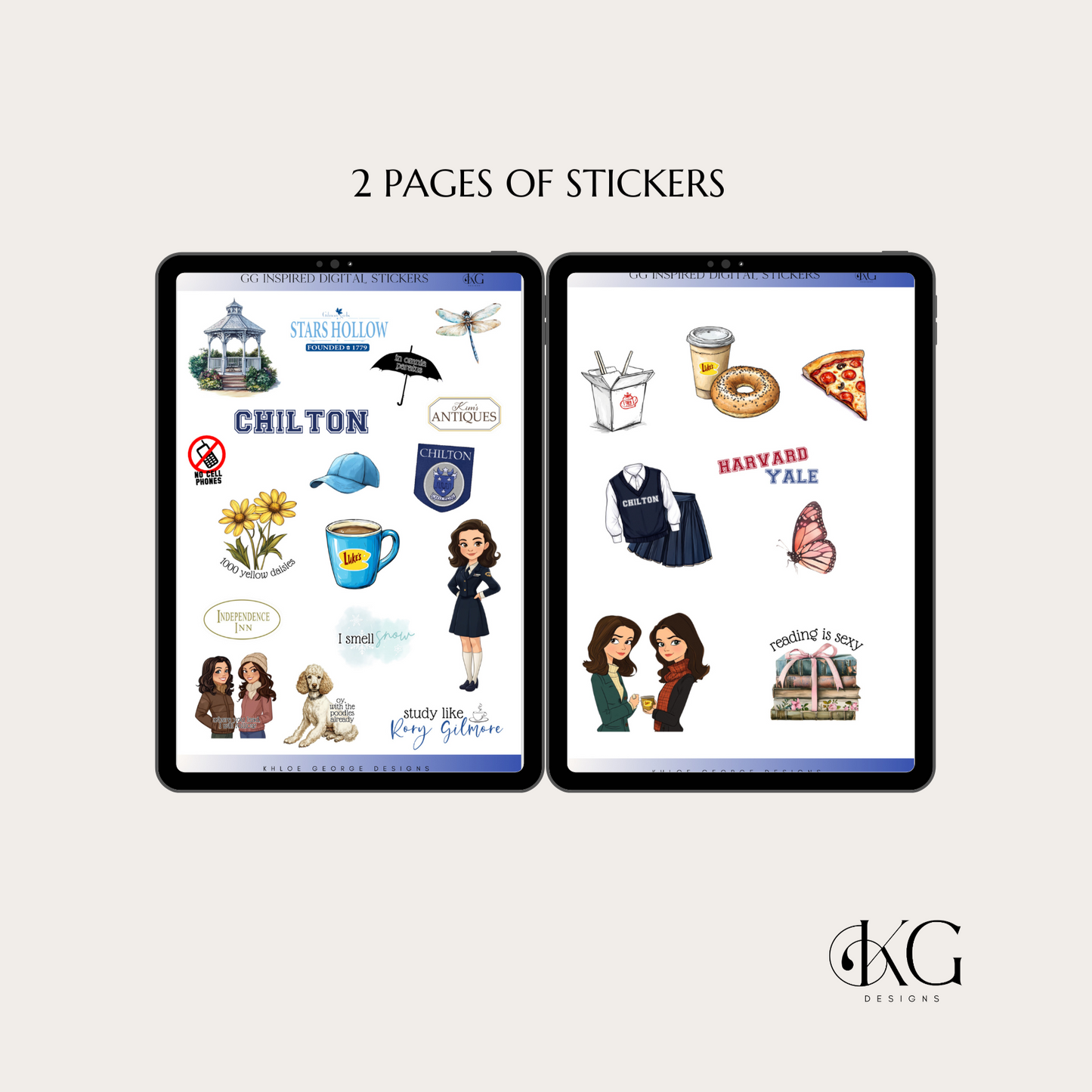 Gilmore Girls Digital Stickers