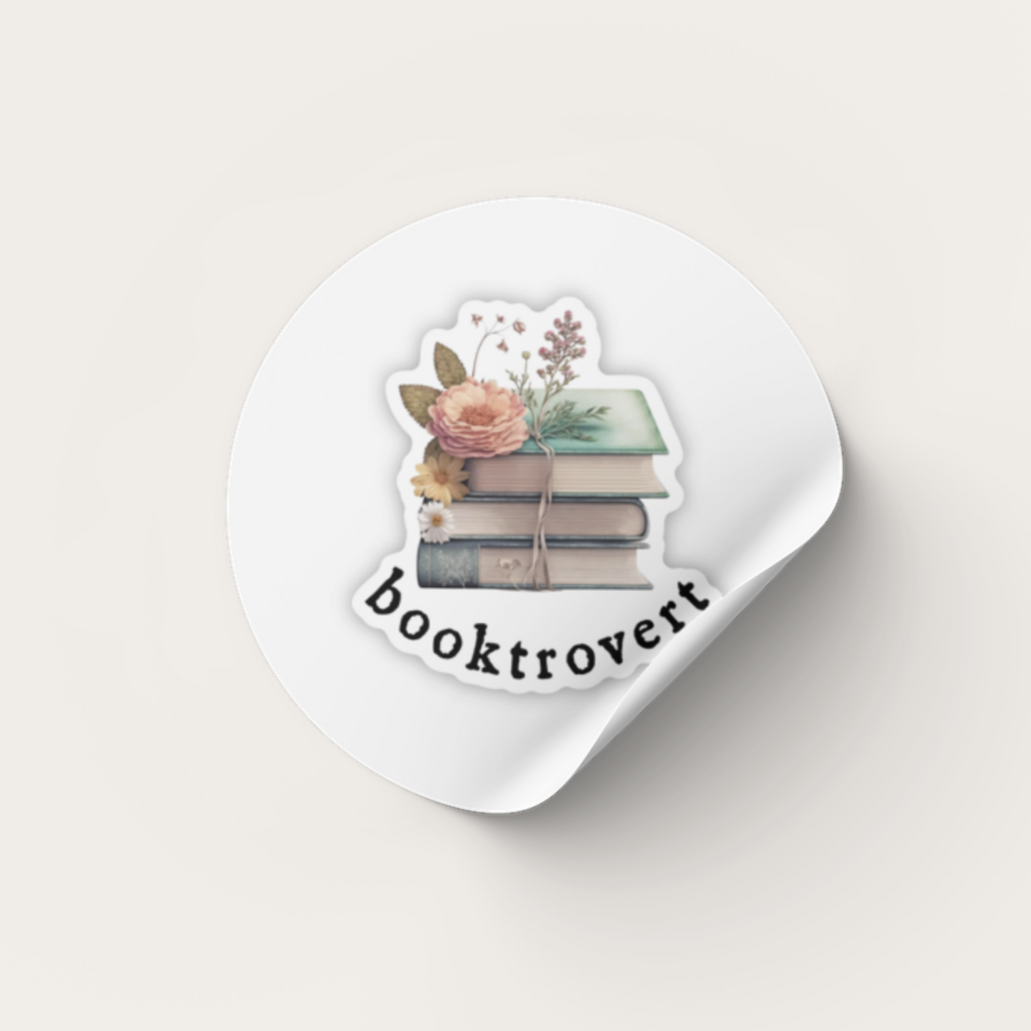 Booktrovert Single Sticker