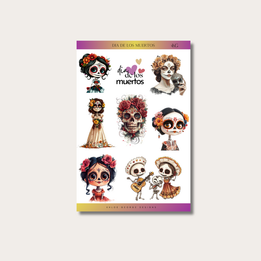 Dia De Los Muertos Sticker Sheet