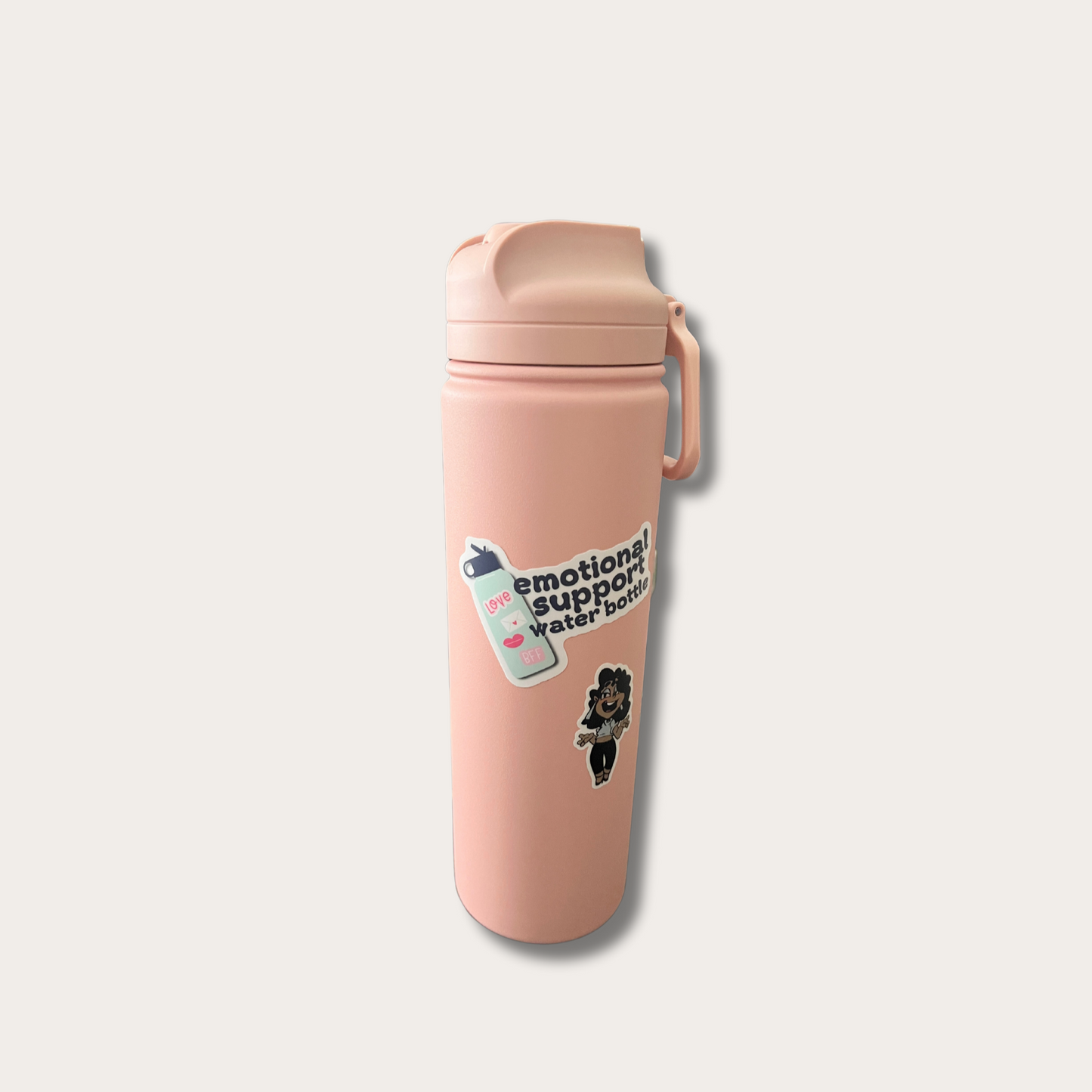 Emotional Support Water Bottle Single Sticker