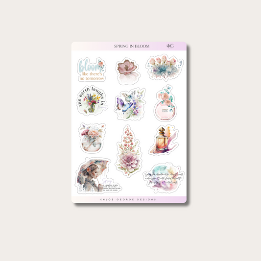 Spring in Bloom Sticker Sheet