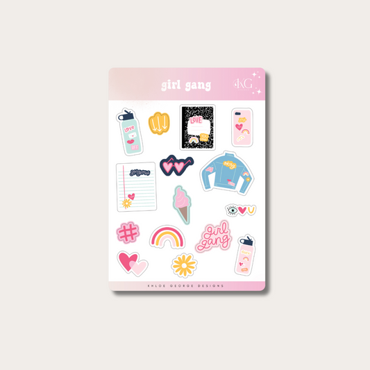 Girl Gang Sticker Sheet