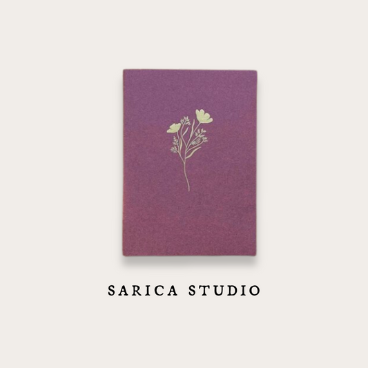 Floral Notebook (Passport TN Size) - Sarica Studio