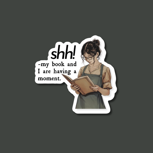 Book Are Having a Moment Single Sticker