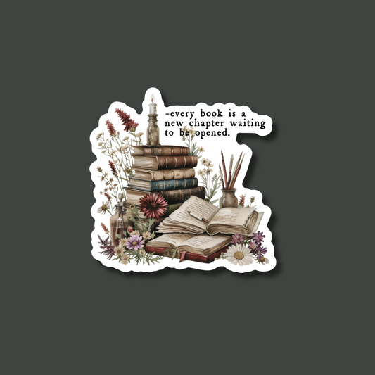 New Chapter Book Lovers Single Sticker