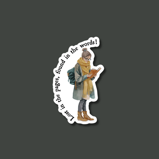 Lost in the Pages Bookish Single Sticker