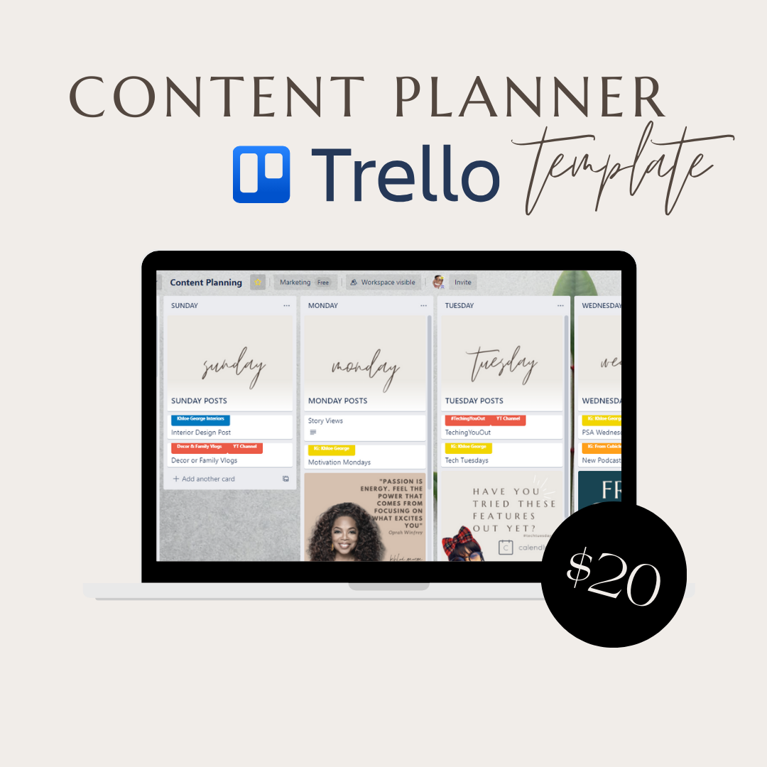 Trello: Content Planner Template