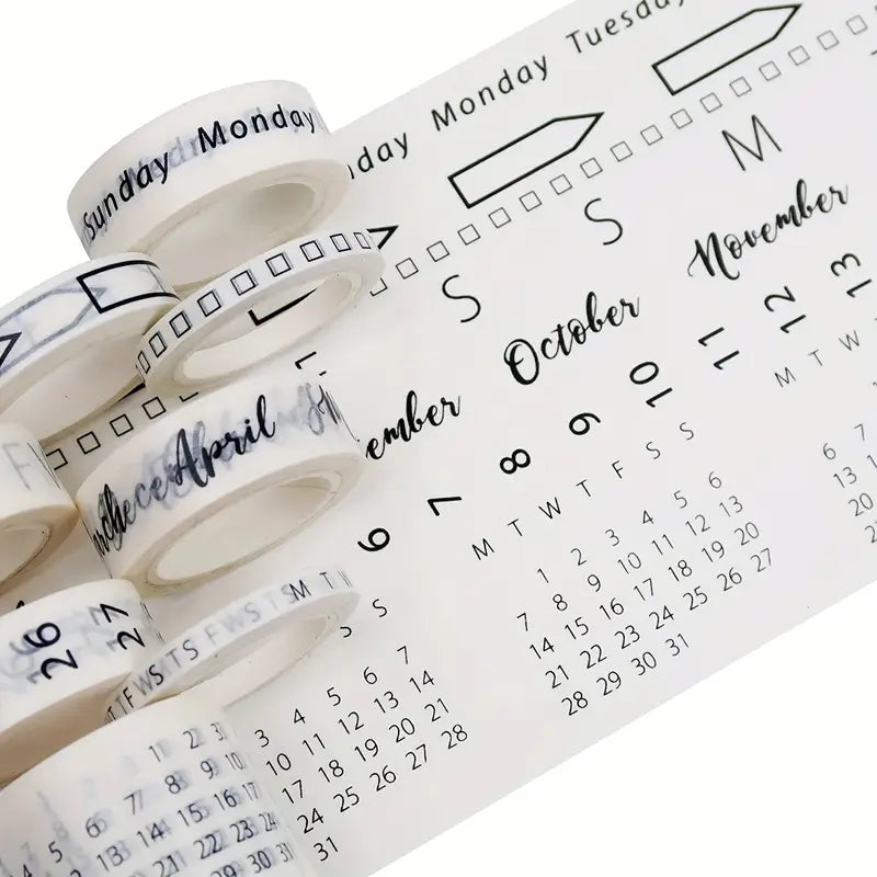 Calendar Washi Tape Set