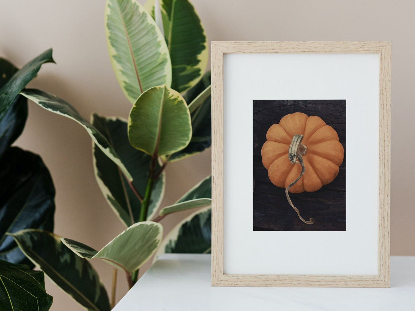 Orange Pumpkin Vintage Download Digital Art